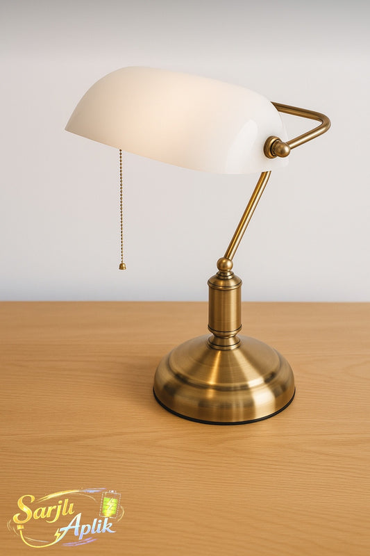 Şarjlı Banker Masa Lambası